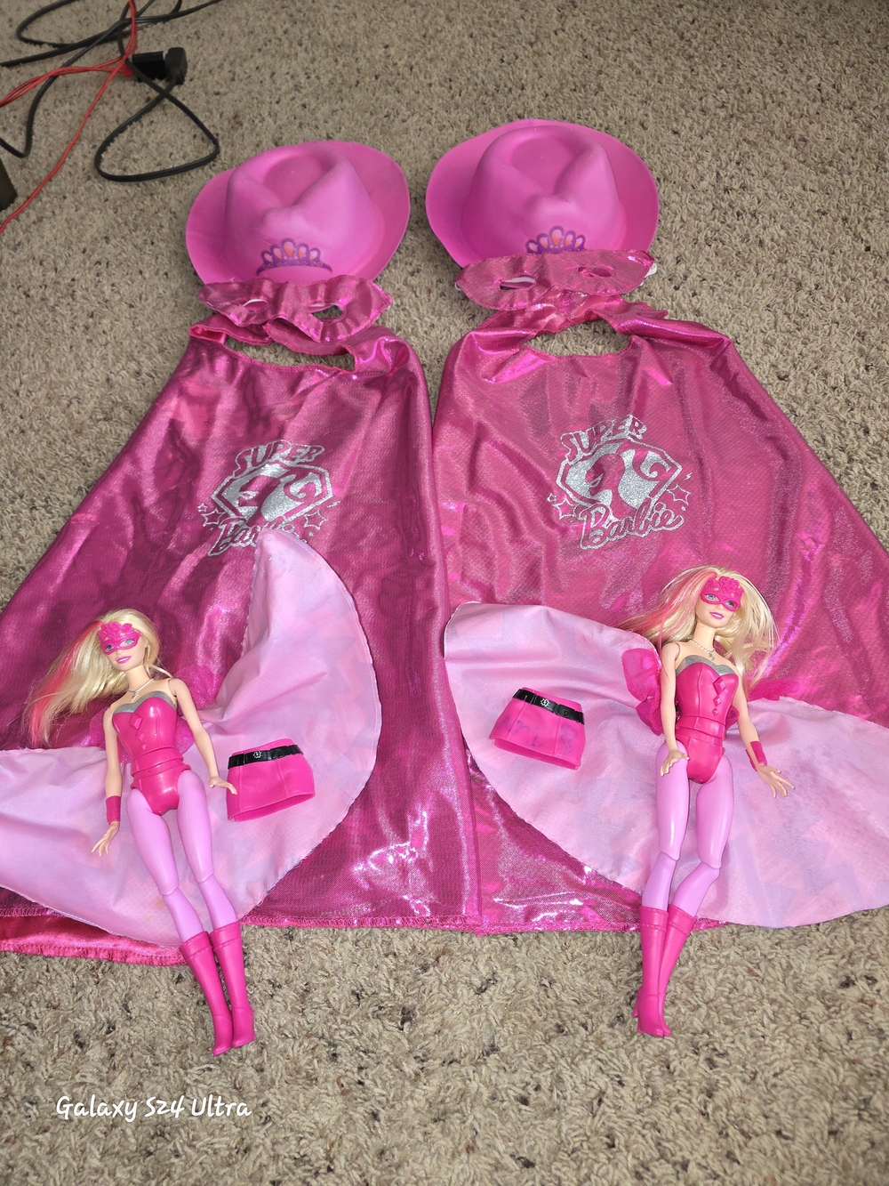 Barbie Bright Pink Superhero Duo with Capes